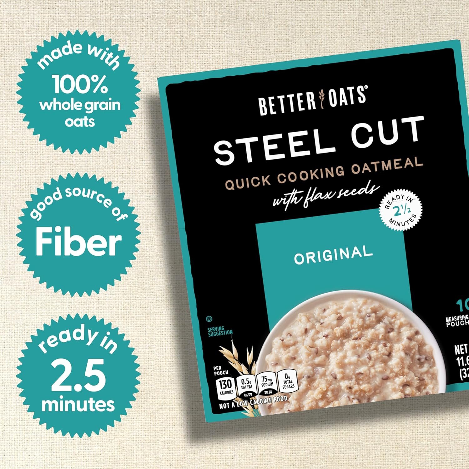 Better Oats Steel Cut Instant Oatmeal