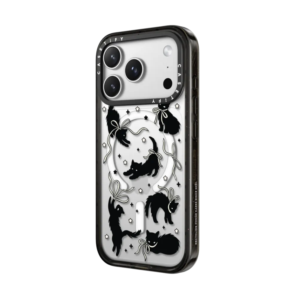 Black Cat Impact Case MagSafe Compatible
