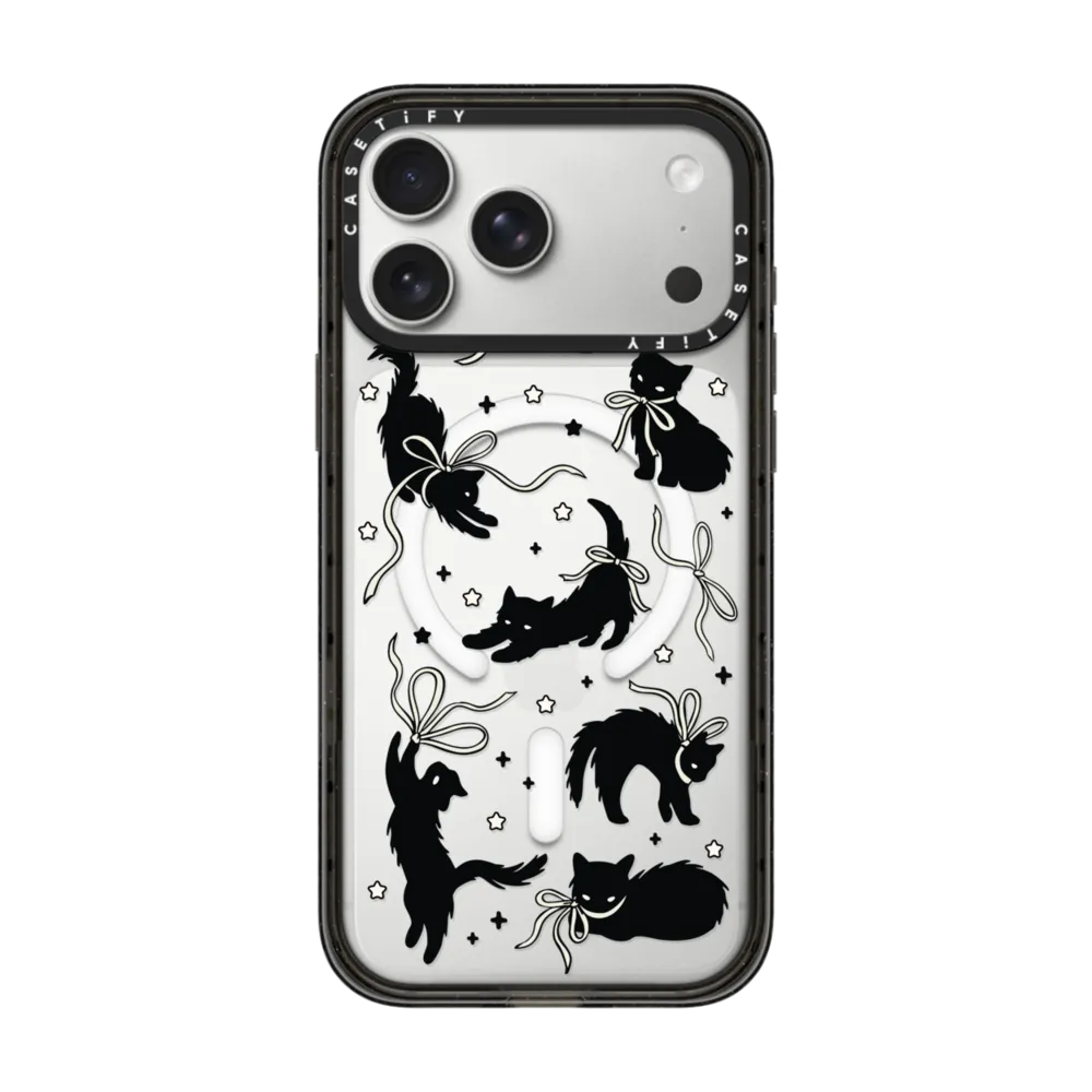 Black Cat Impact Case MagSafe Compatible
