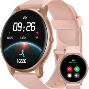 Parsonver SPROD1 Smart Watch 2026, 1.32″ HD Round Display, Bluetooth Calling & Notifications, 100+ Sports Modes, Heart Rate & Sleep Monitor, Women’s Health Tracking, IP68 Waterproof, Android & iOS