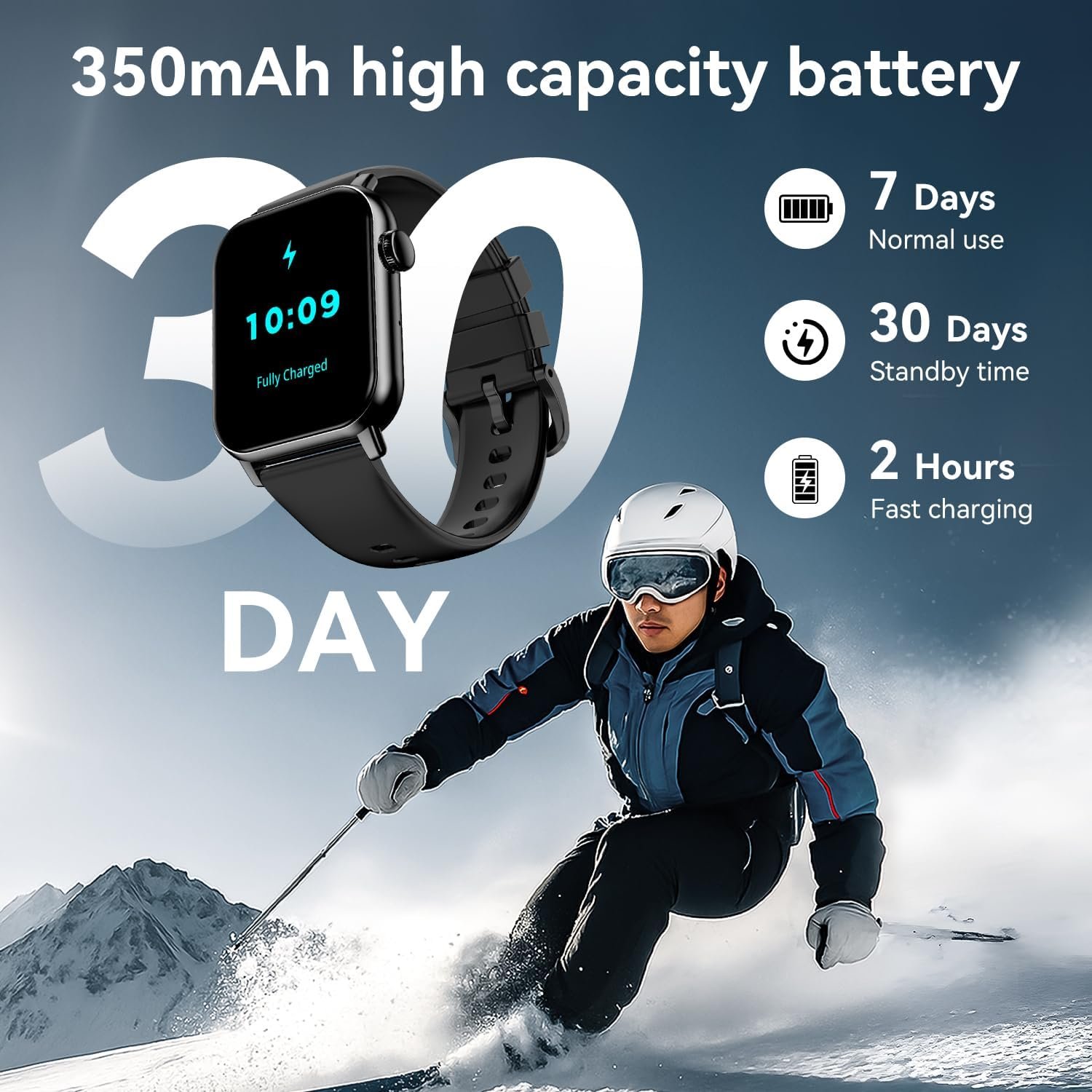 1.83" HD Bluetooth Calling Smart Watch for Men & Women, 120+ Sports Modes, IP68 Waterproof, 24/7 Heart Rate & Sleep Monitor, Fitness Tracker for Android & iOS