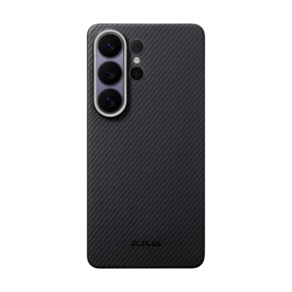 Samsung Galaxy S26 Ultra Edge Case 600D Black/Grey (Twill) (Aaron Button)