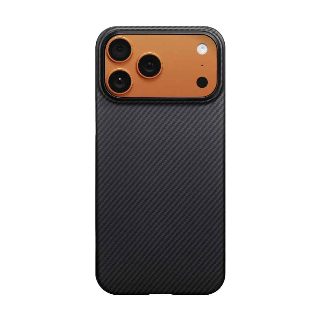 iPhone 17 Pro Max Edge Case 600D Black/Grey (Twill) (PitaTap™)