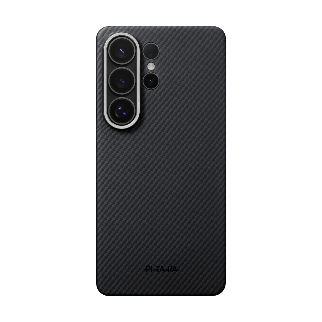 Samsung Galaxy S26 Ultra Edge Case 600D Black/Grey (Twill) (Aaron Button)