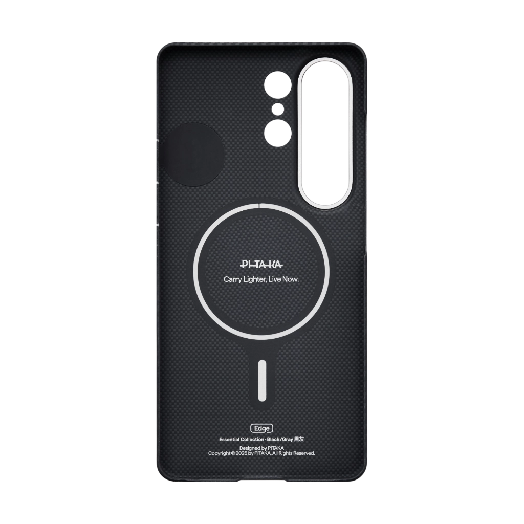 Samsung Galaxy S26 Ultra Edge Case 600D Black/Grey (Twill) (Aaron Button)