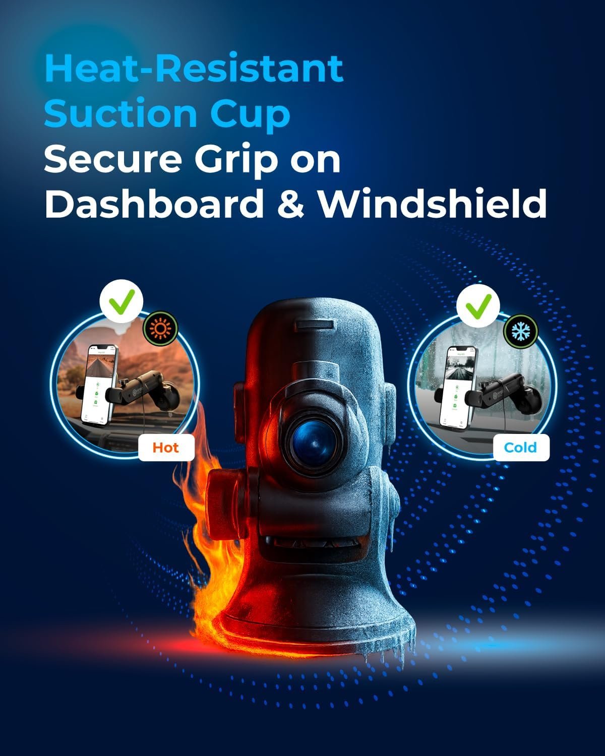 2-in-1 Car Phone Holder Mount & Dash Cam Smart