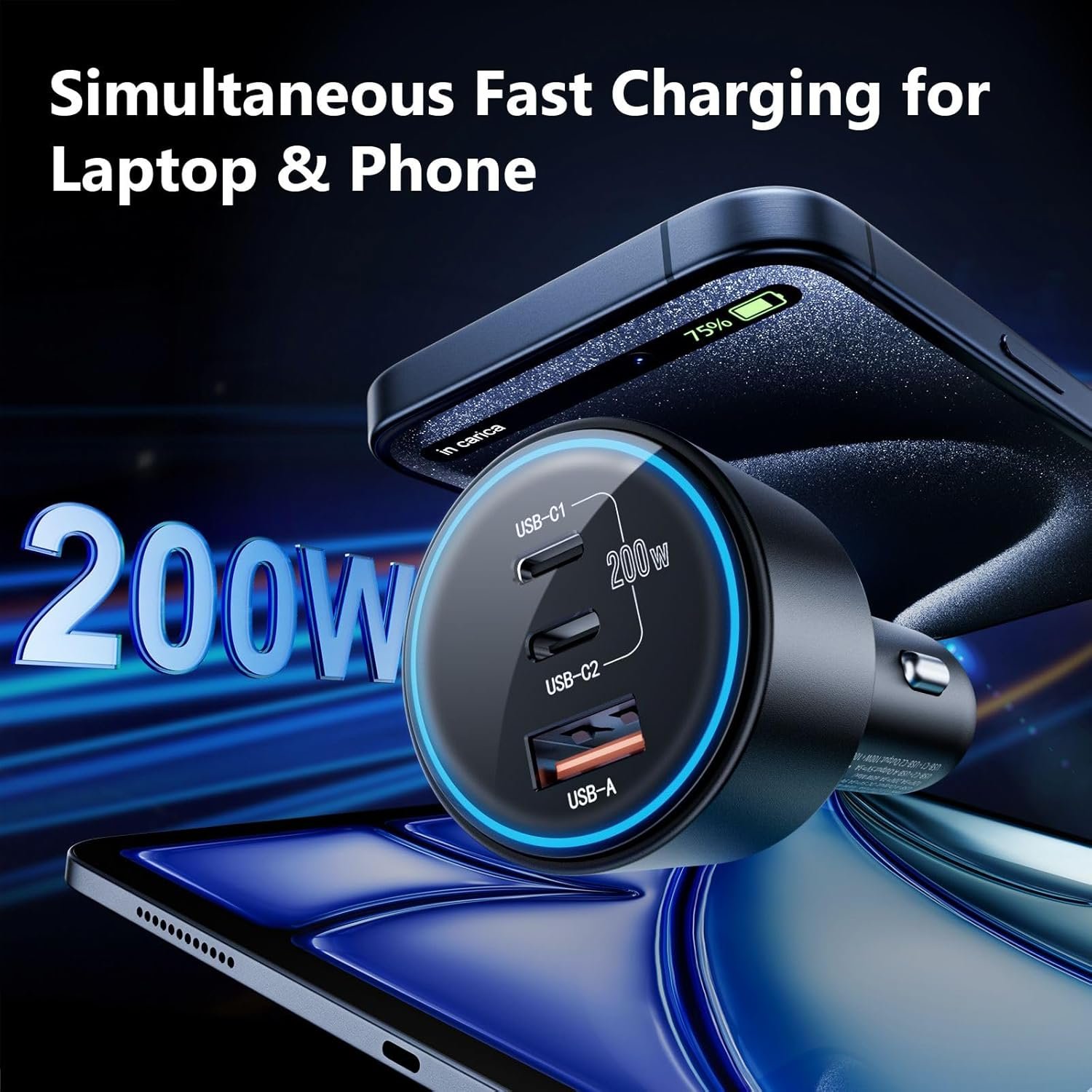 Car Charger Fast Charging 200W