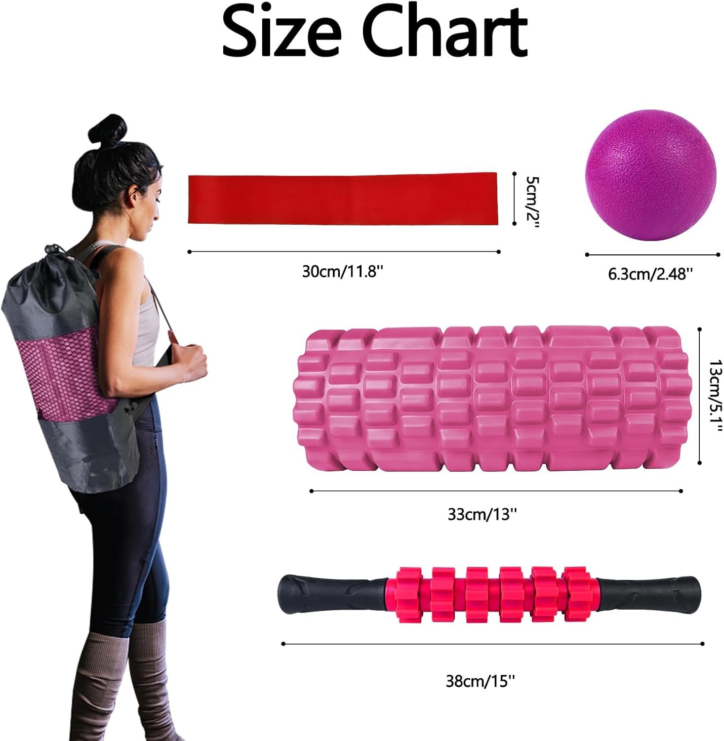 5 in 1 Foam Roller Set