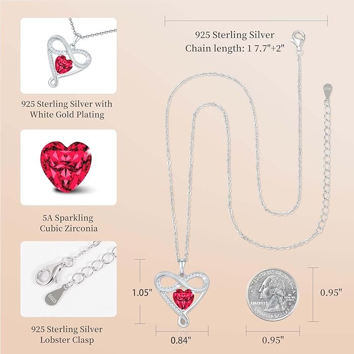 Sterling Silver Infinity Necklace