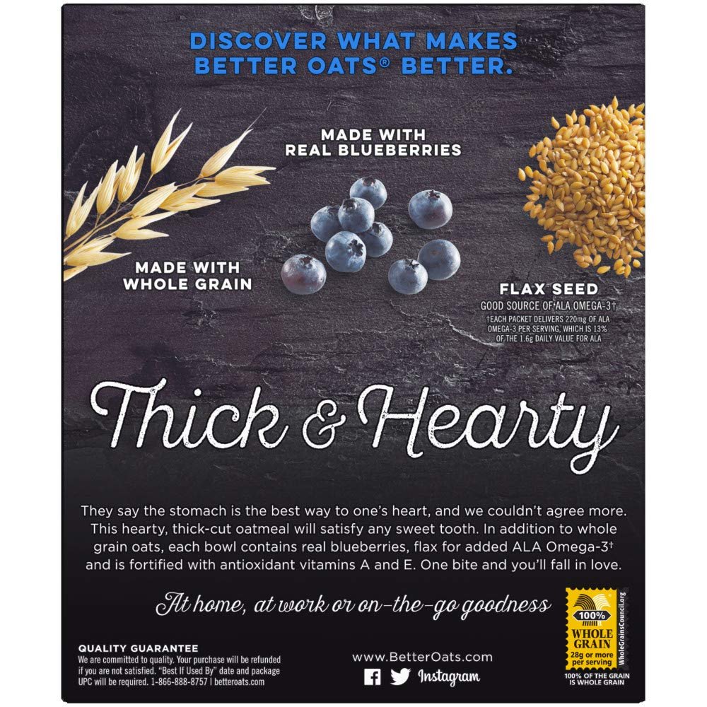 Thick & Hearty Instant Oatmeal Packets