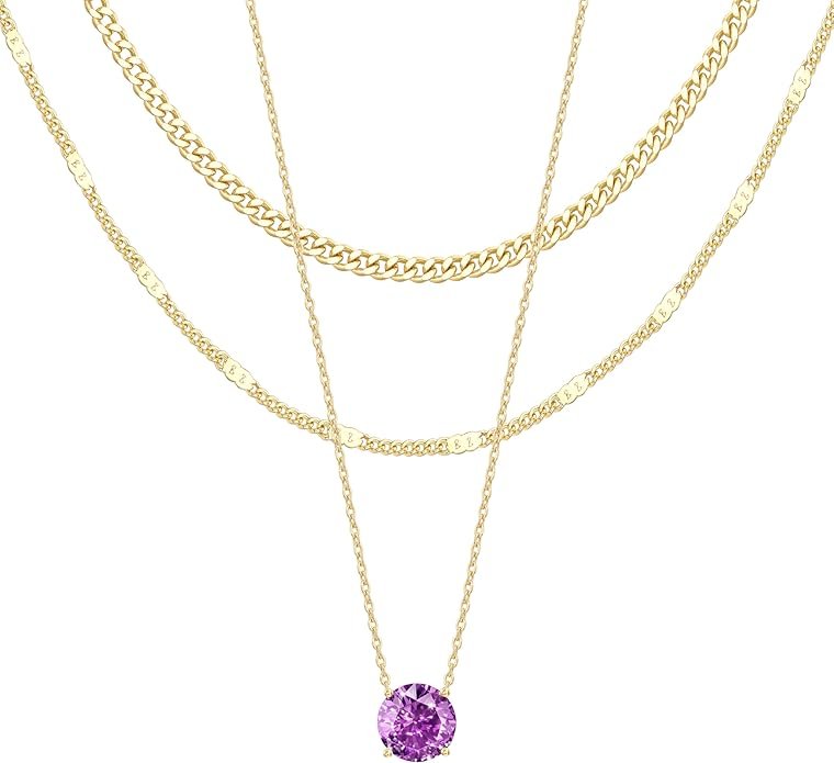 Gold Layered Necklaces for Women,