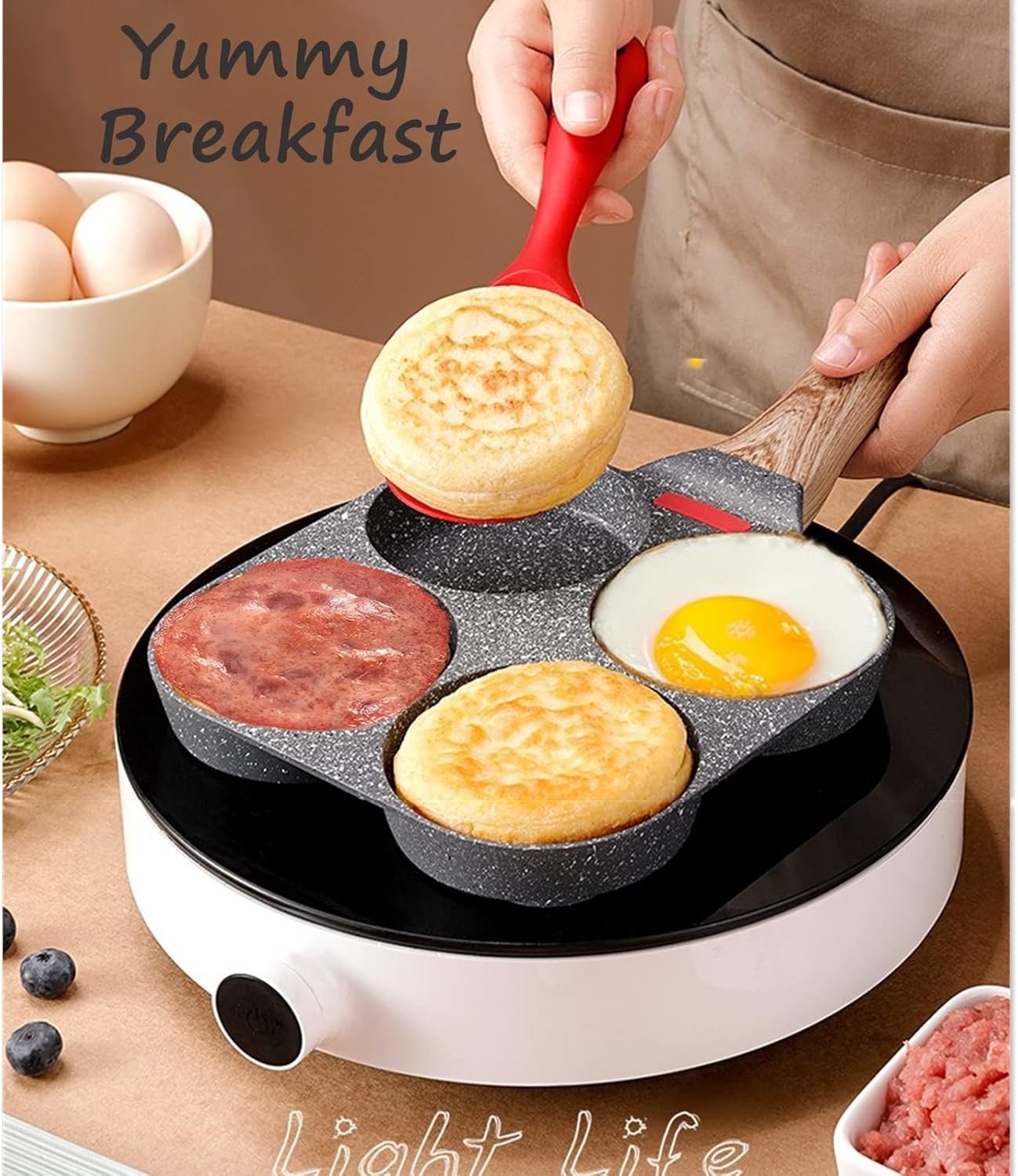 Nonstick 4-Cup Egg Pan