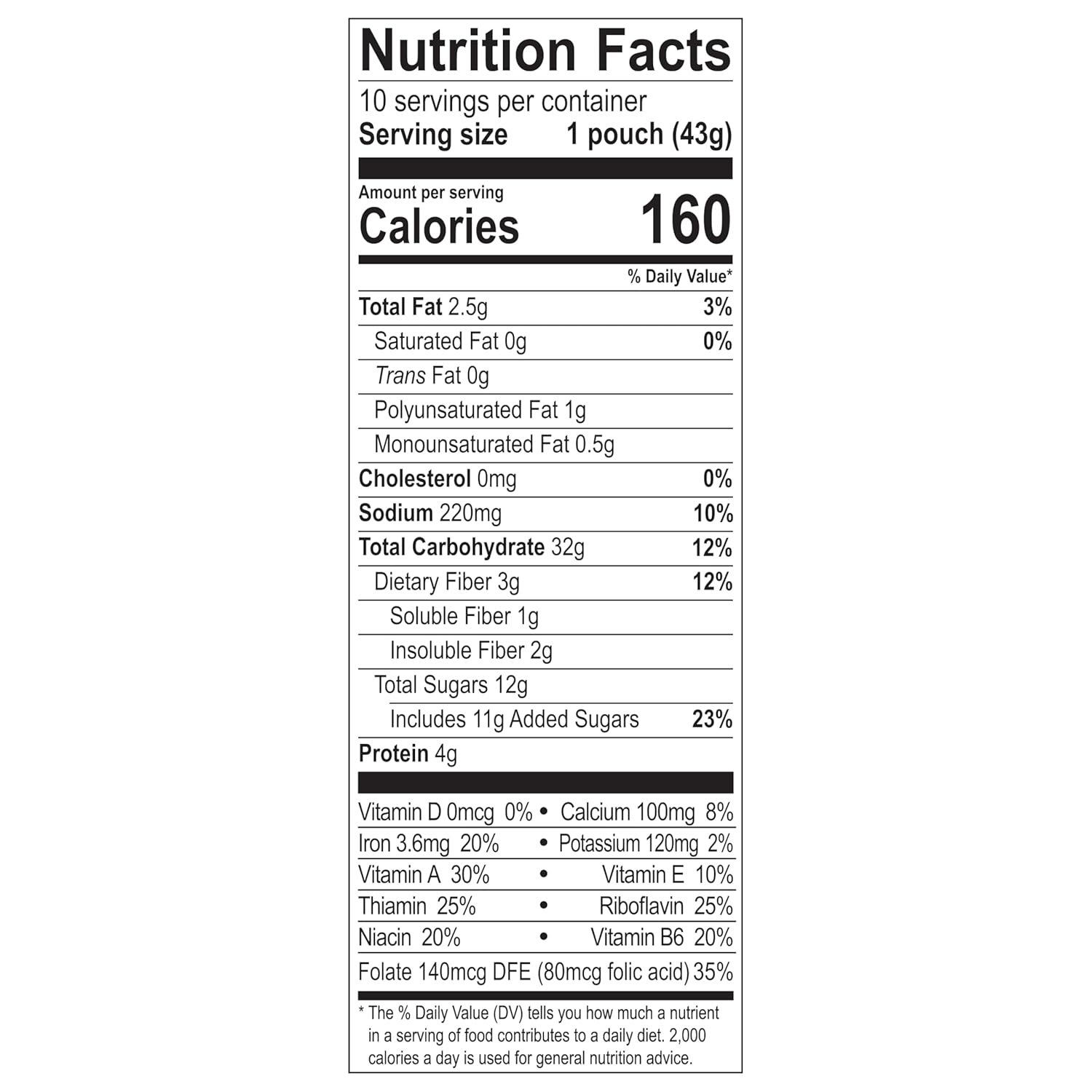 Thick & Hearty Instant Oatmeal Packets