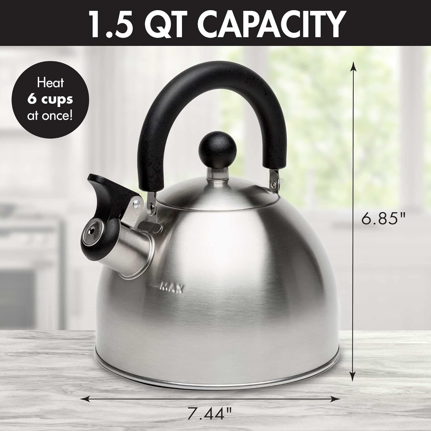 Stewart Whistling Stovetop Tea Kettle