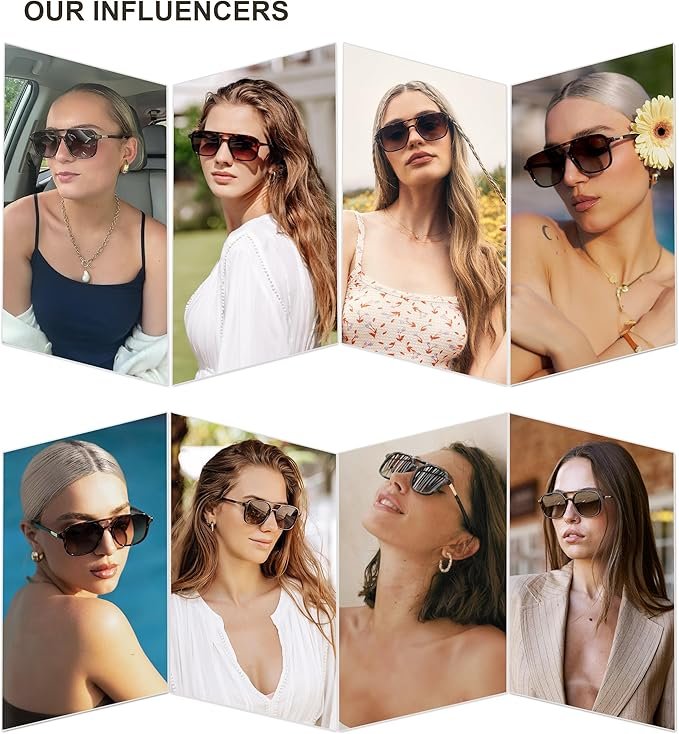 Retro Aviator Sunglasses for Women Men