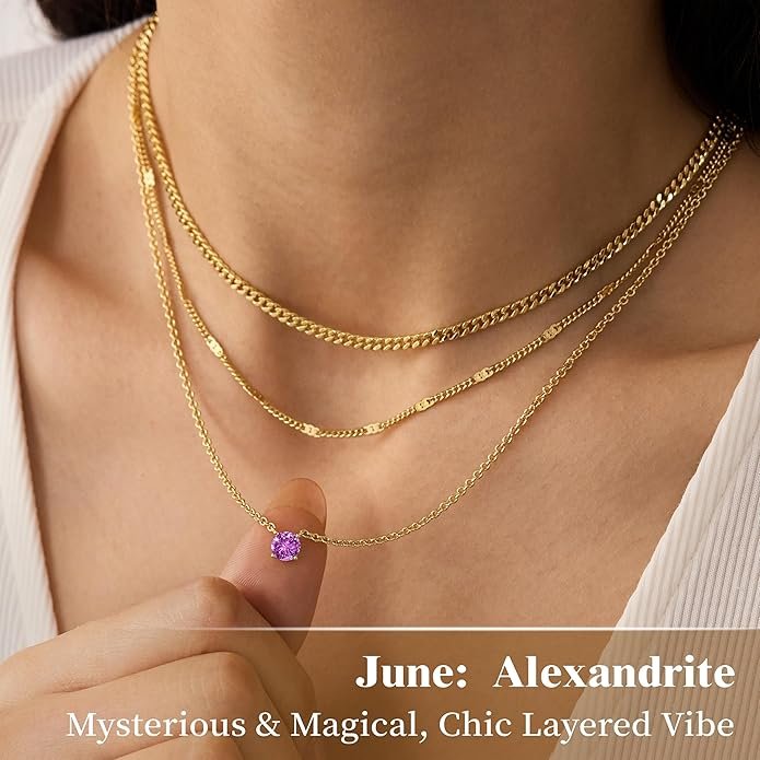 Gold Layered Necklaces for Women,