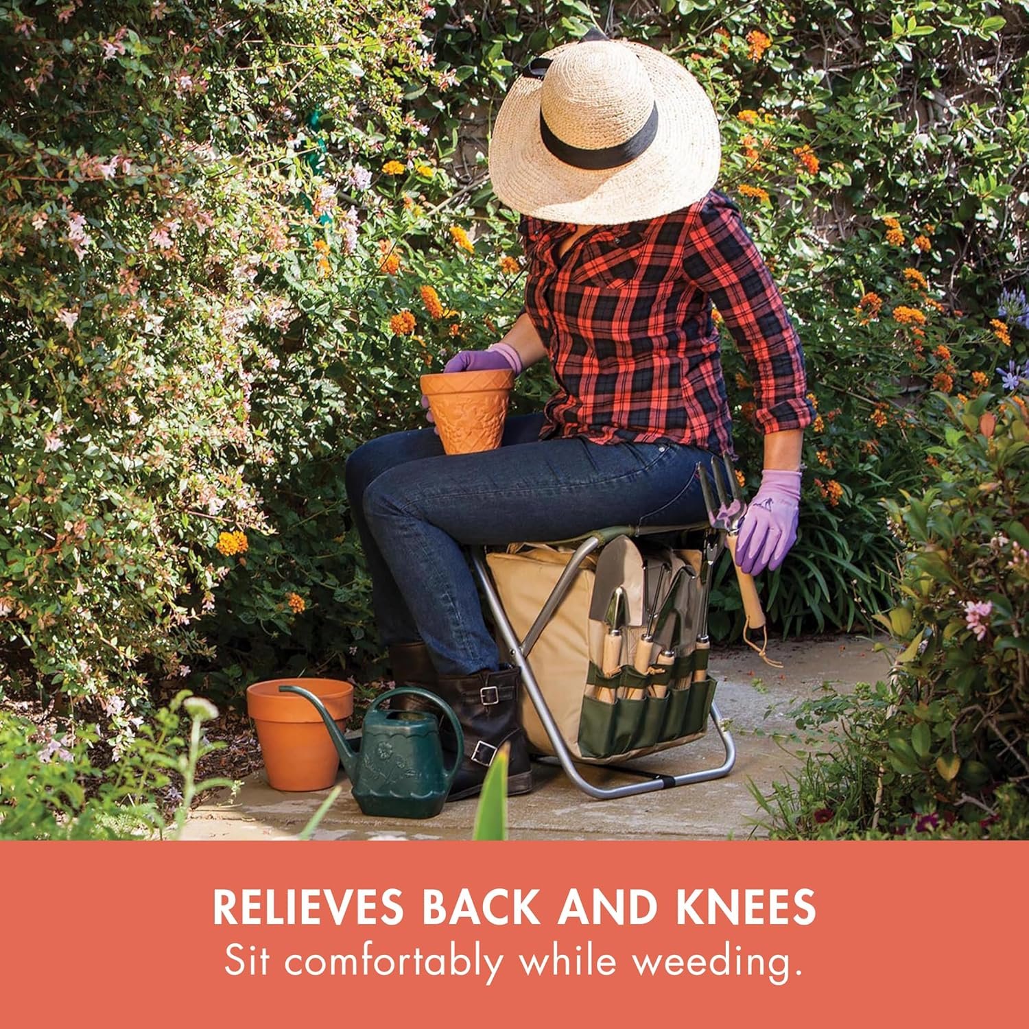 PICNIC TIME Garden Kneeler and Seat