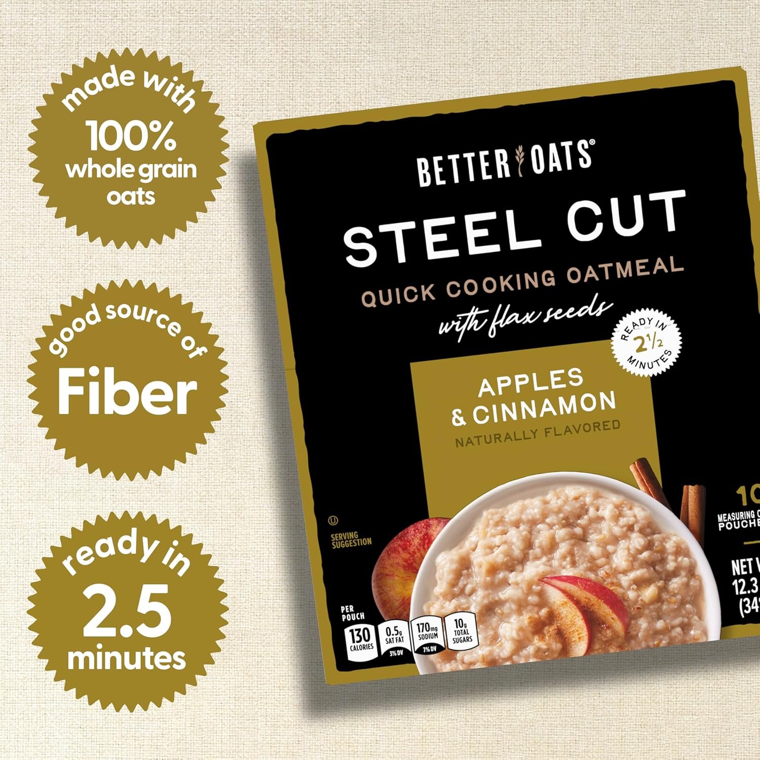 Steel Cut Instant Oatmeal Packets